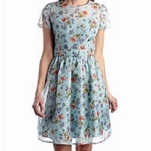 Gabby Skye blue floral organza dress